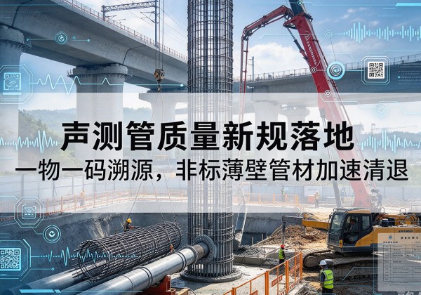 阿克塞声测管质量新规落地，一物一码溯源，非标薄壁管材加速清退