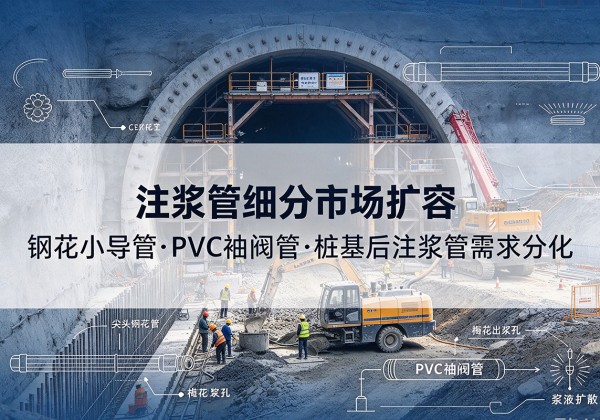 阿克塞注浆管细分市场扩容，隧道钢花小导管、PVC 袖阀管、桩基后注浆管需求分化